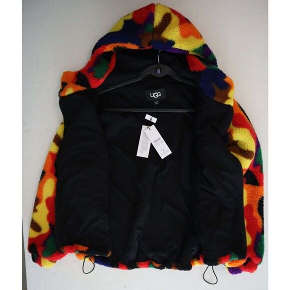 UGG 1143133 Unisex Sz XXS/XS Multicolor Olympia Pride Hooded Fuzzy Jacket - Picture 16 of 16